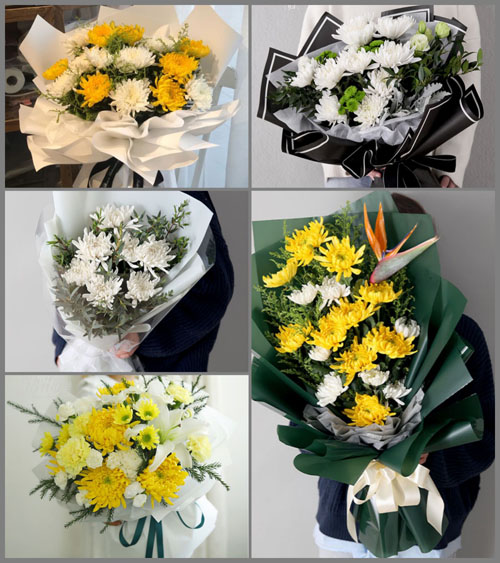 浙江省温州永嘉县碧莲镇白事花束代送